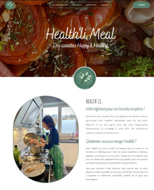 Modèle Site Web Health'li